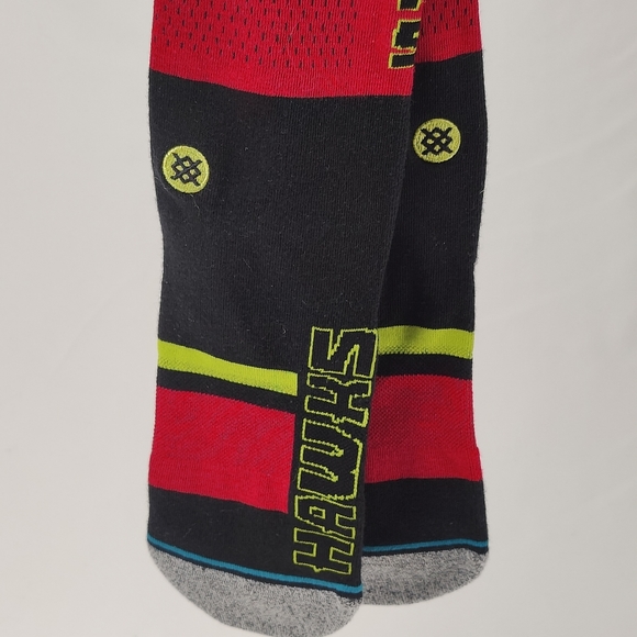 NWT Stance x NBA Atlanta HAWKS SHORTCUT 2 Crew Socks Size M 6-8.5 - Picture 5 of 11